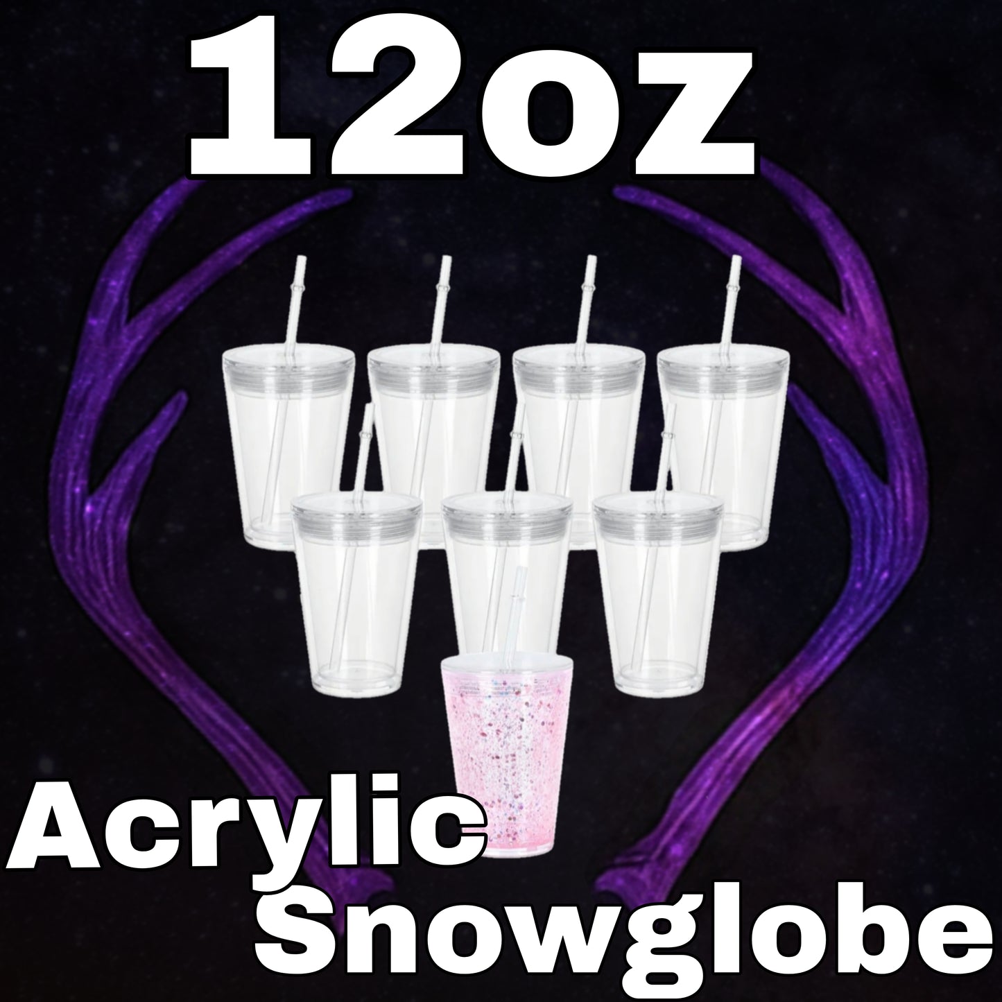 12oz Kids Acrylic Snowglobe