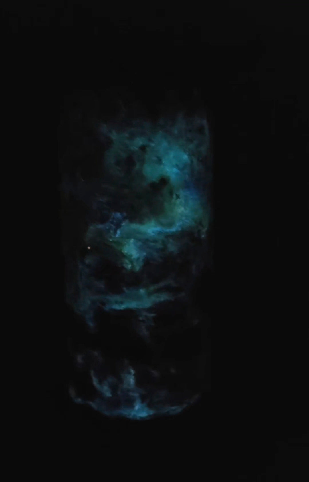 15oz blue green galaxy clip cup