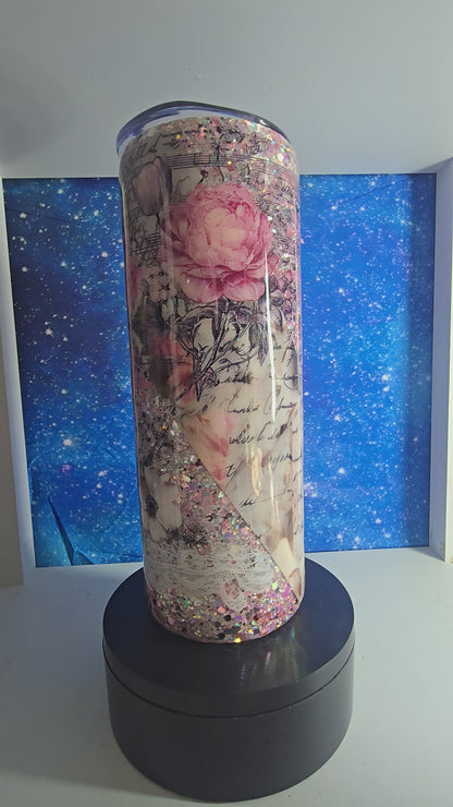 20oz dainty bullskull tumbler