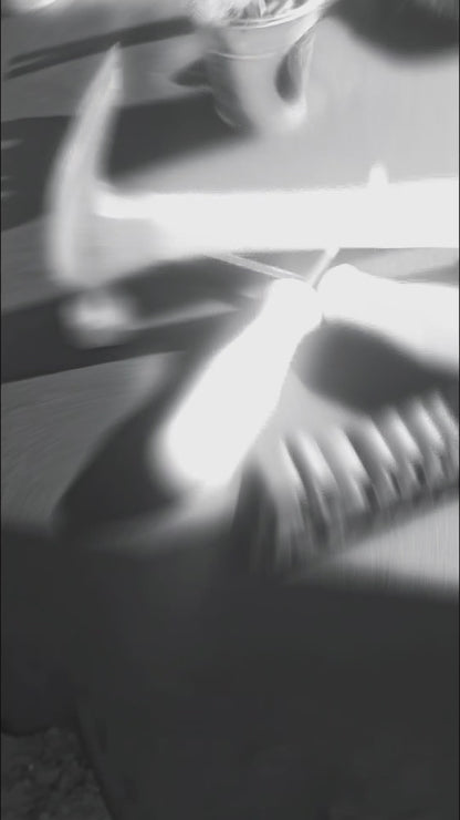 White glitter tool set