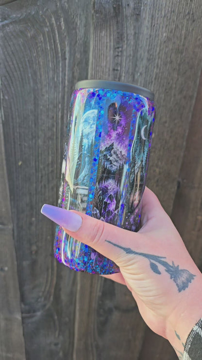 12oz goth reader slim can koozie