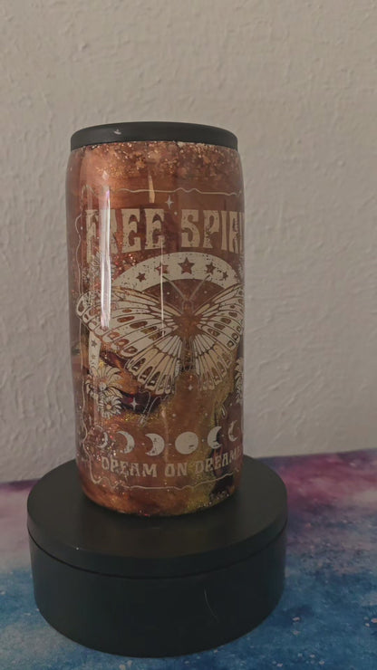12oz slim can free spirit koozie