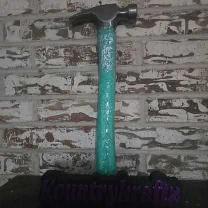 9 piece Tiffany blue and silver foiling glitterized tool set