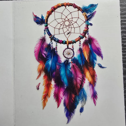 Purple blue orange dreamcatcher