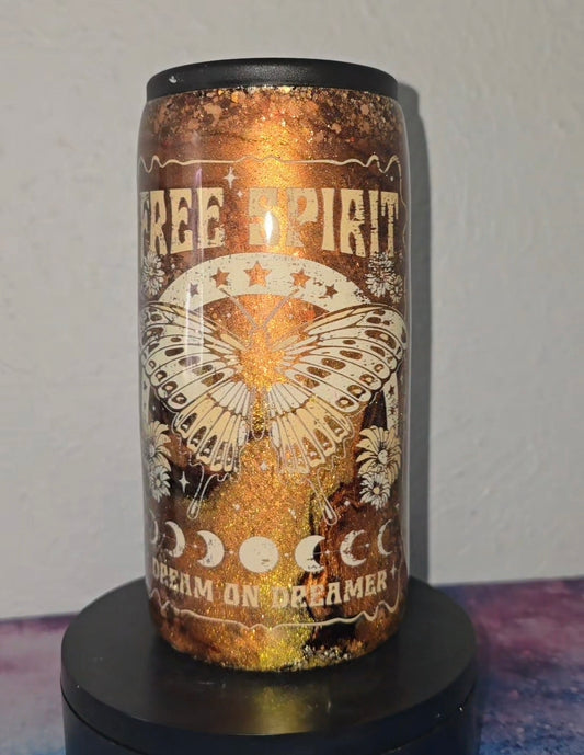 12oz slim can free spirit koozie