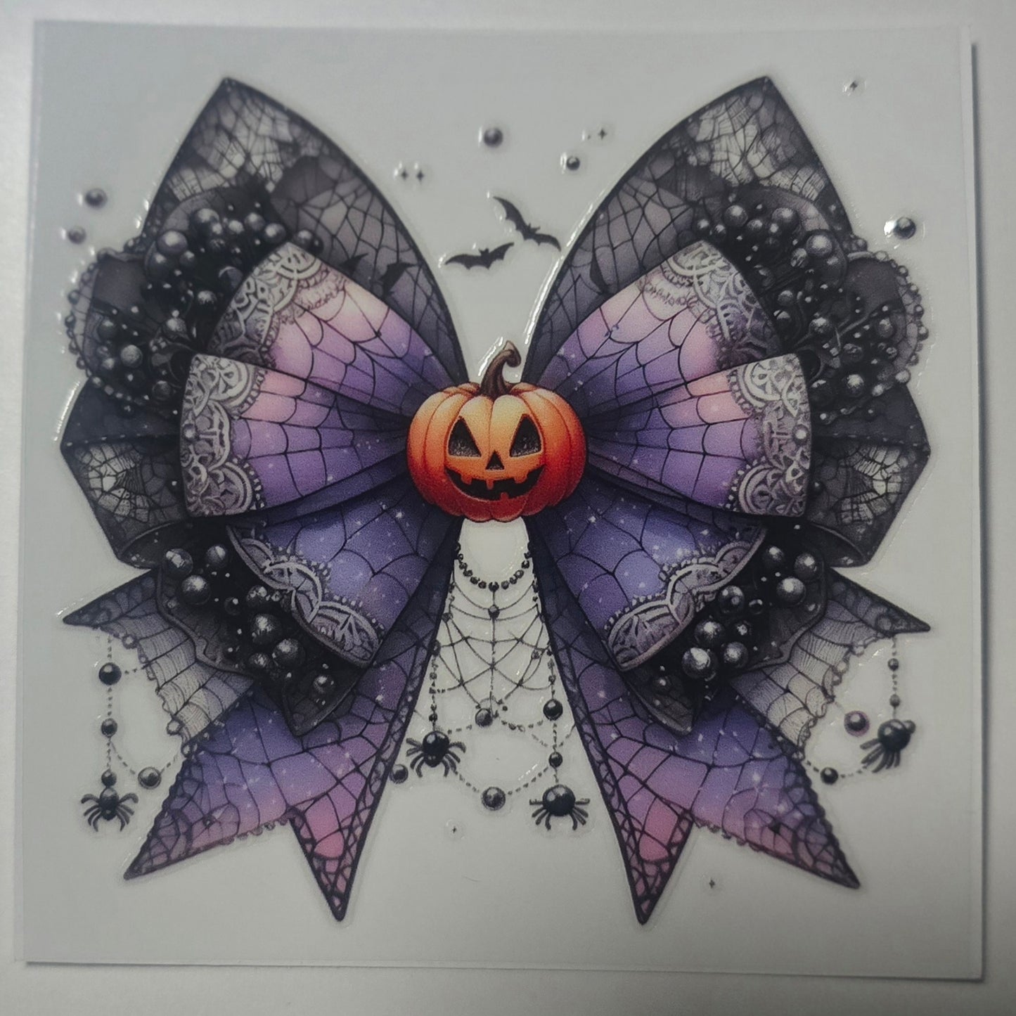 Pumpkin spider bow