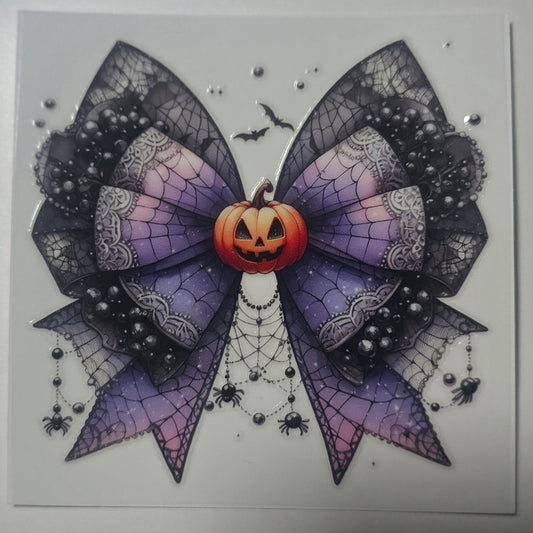 Pumpkin spider bow