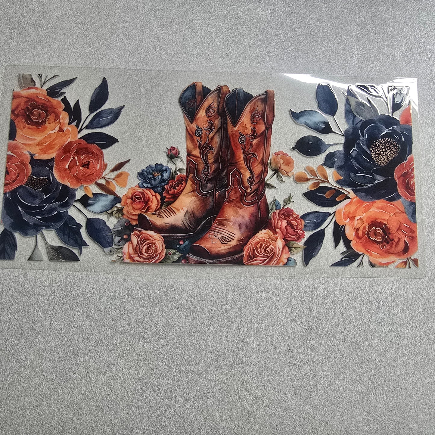 Vintage floral boots