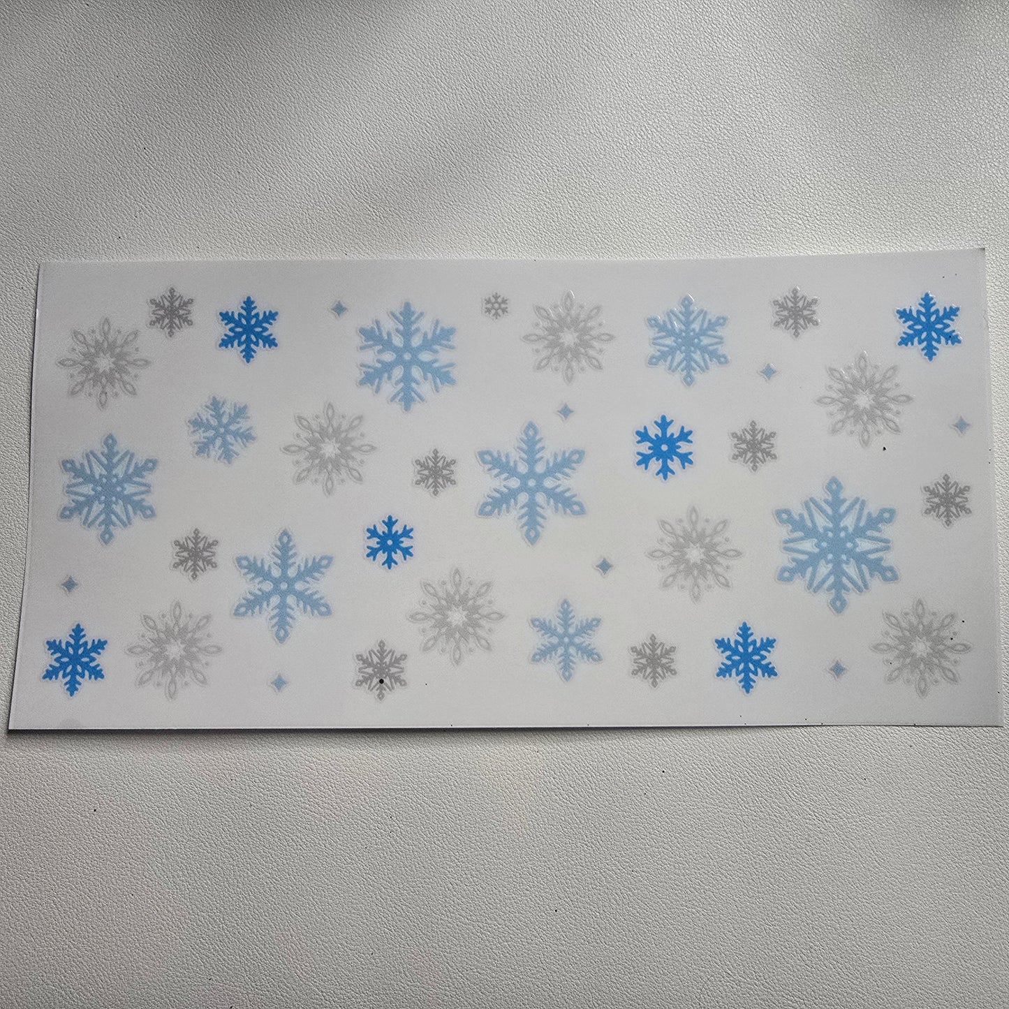 Blue snowflakes