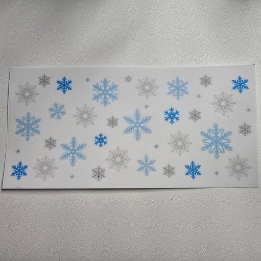 Blue snowflakes
