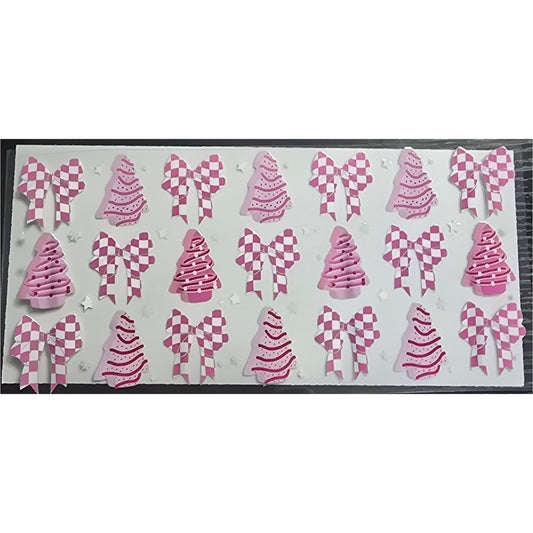 Pink lil deb Christmas trees