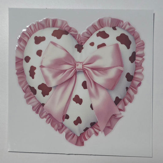 Cowprint heart