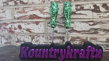 Black and green screwdriver set