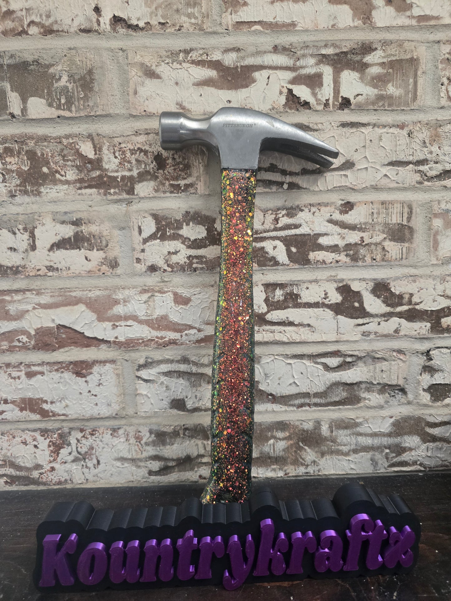 Colorshift glitter hammer and screwdriver set