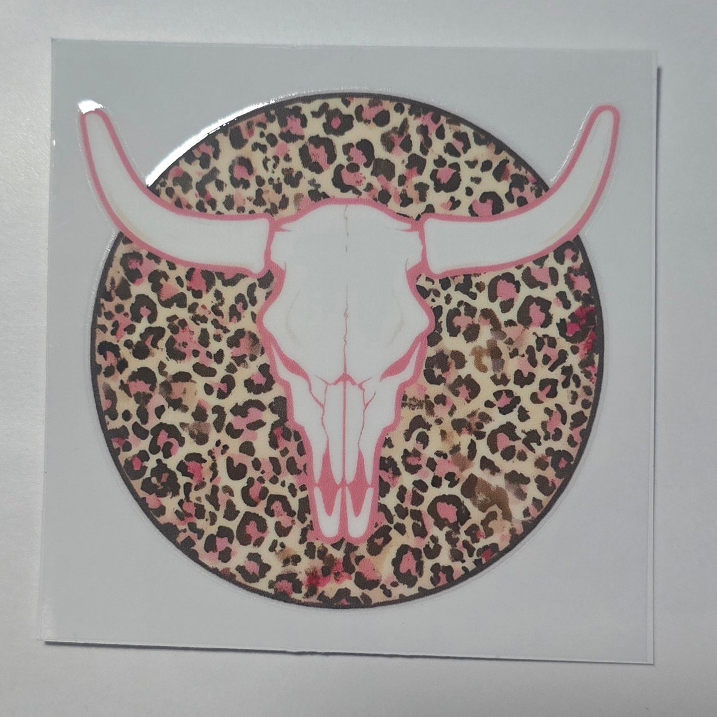 Bull skull cheetah print