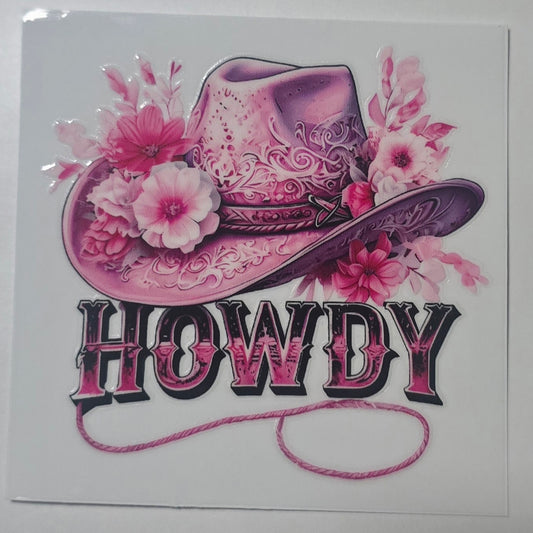 Howdy Pink cowgirl hat