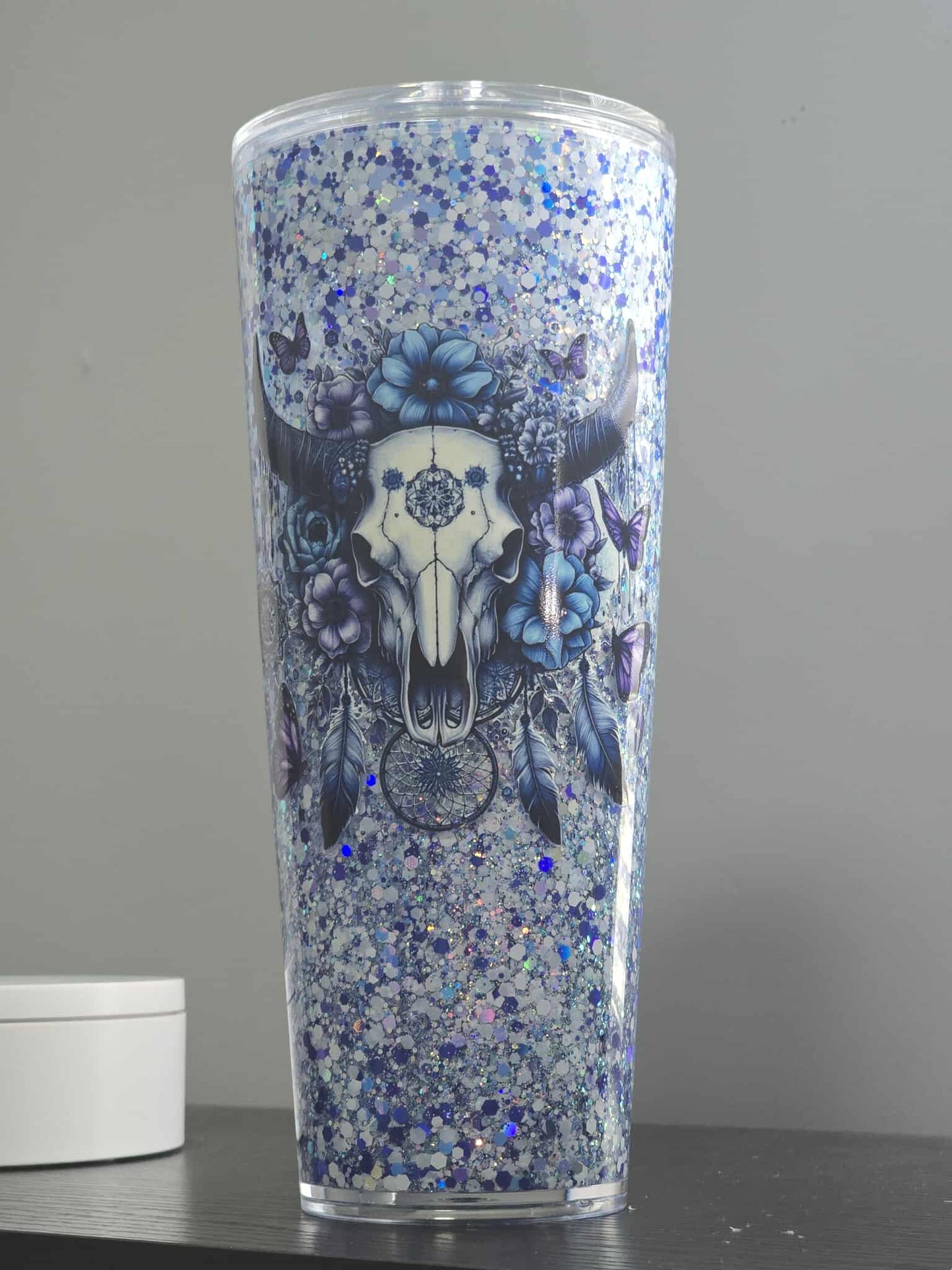Blue bullskull 24oz premade