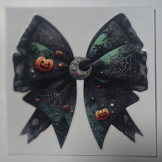 Green pumpkin bow
