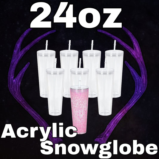 24oz acrylic snowglobe