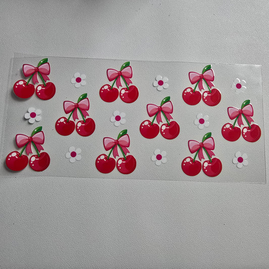 Cherries and flowers