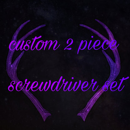 Custom 2 piece screwdriver set