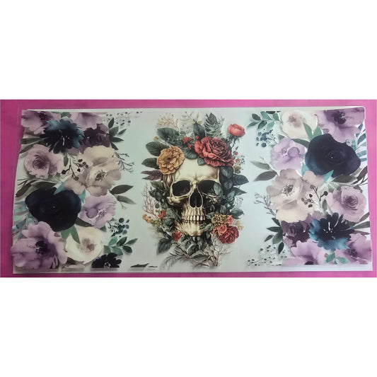 Floral skull wrap
