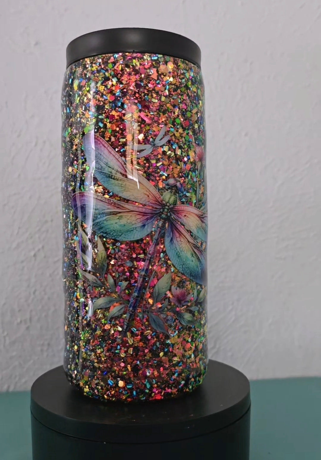 15oz clip top dragonfly tumbler