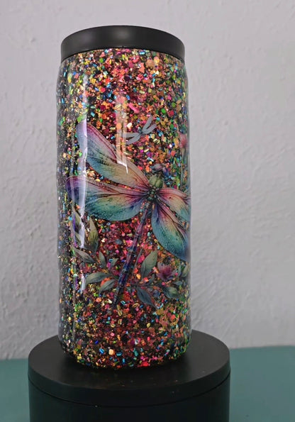 15oz clip top dragonfly tumbler