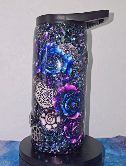 15oz cliptop rose and gears