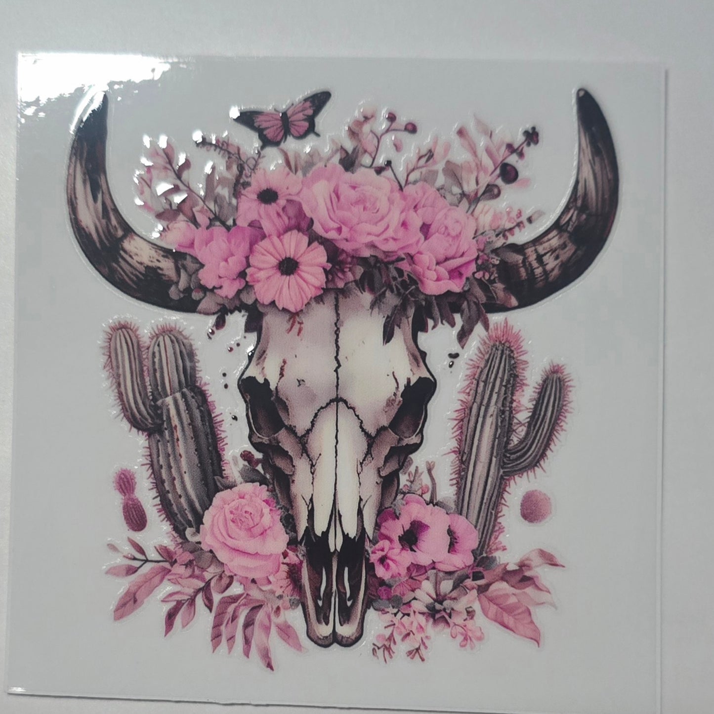 Pink bullskull cactus