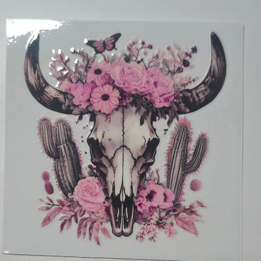 Pink bullskull cactus