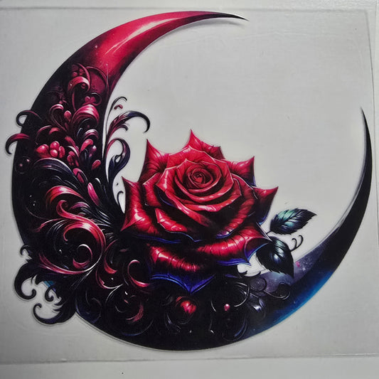 Red rose moon
