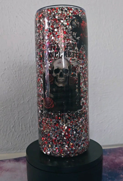 20oz "I fell for dark chapters, bound by stories"