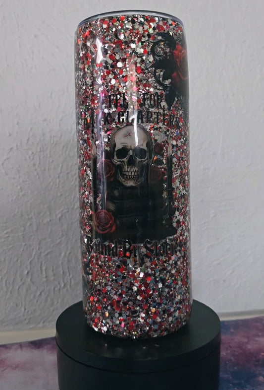 20oz "I fell for dark chapters, bound by stories"