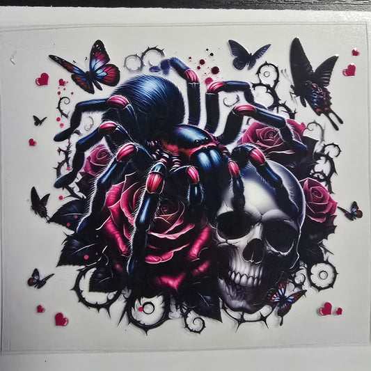 Spider skull roses