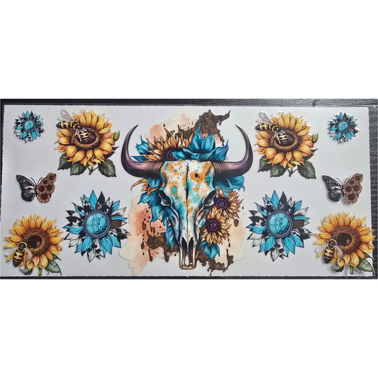 Sunflower bullskull