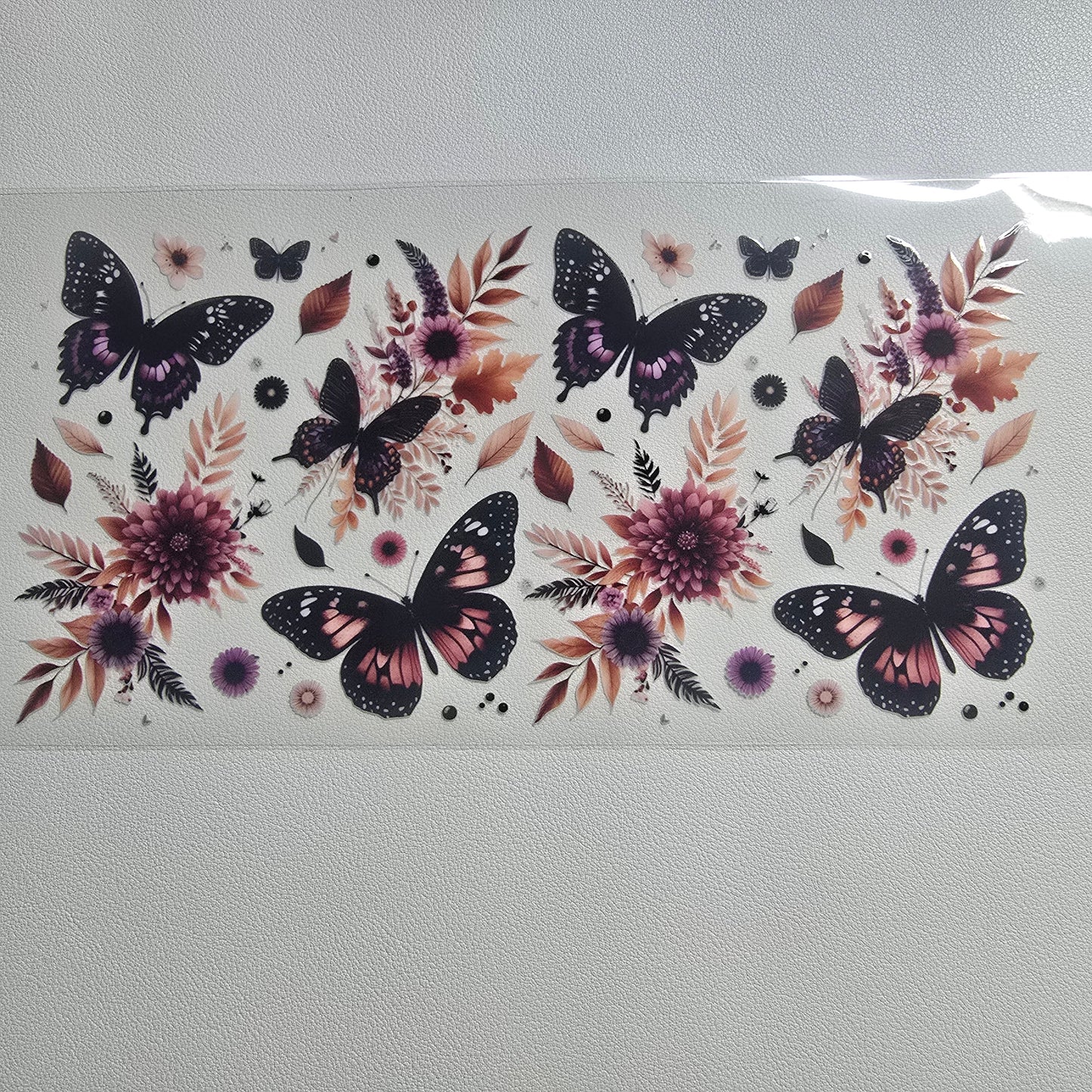 Dark butterflies floral
