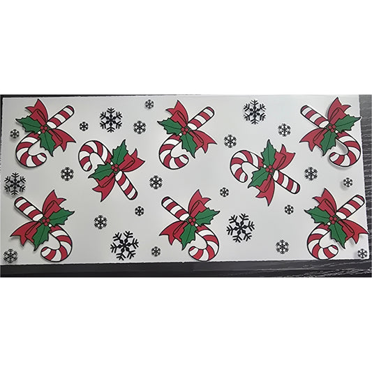 Candy cane and bows