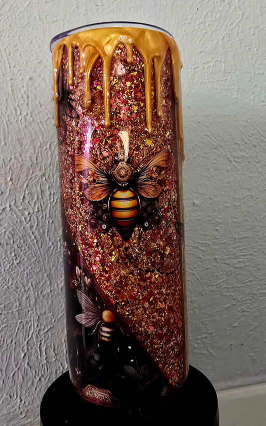 30oz Honey drip Bee tumbler