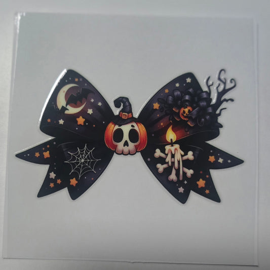 Black pumpkin candle bow