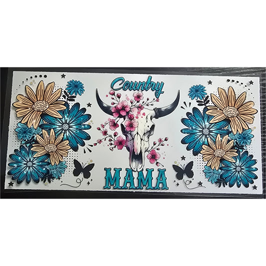 Teal/yellow country mama