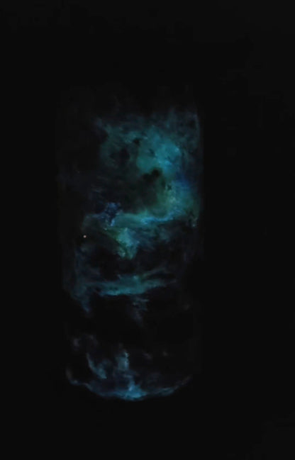 15oz blue green galaxy clip cup