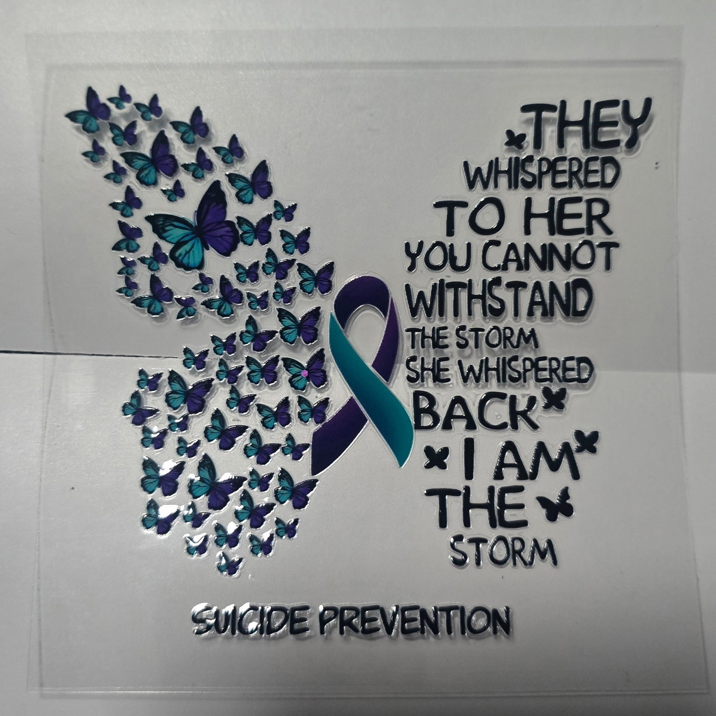 Suicide prevention butterfly