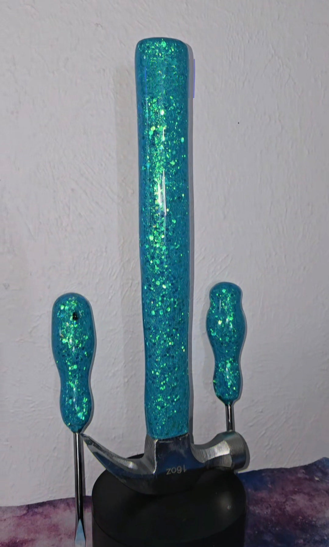 Large 3 piece blue tool set