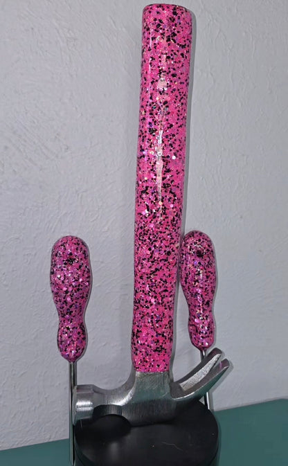 Hot pink and black toolset