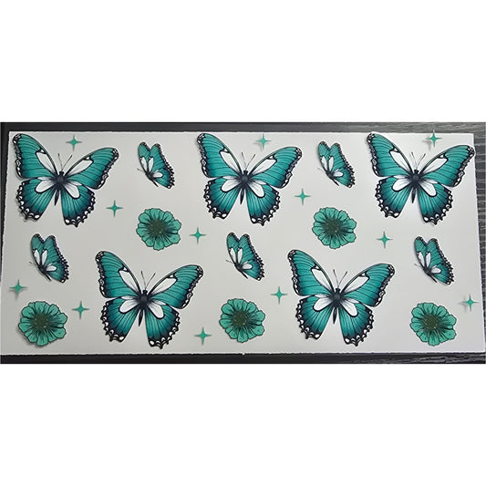 Teal butterflies