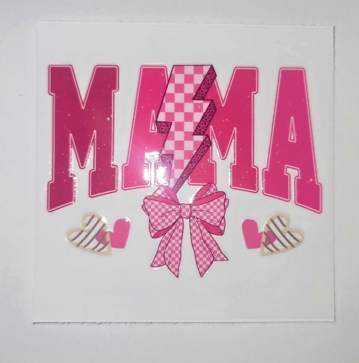 Mama checkered lighting bolt