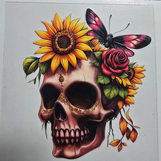 Sunflower skull