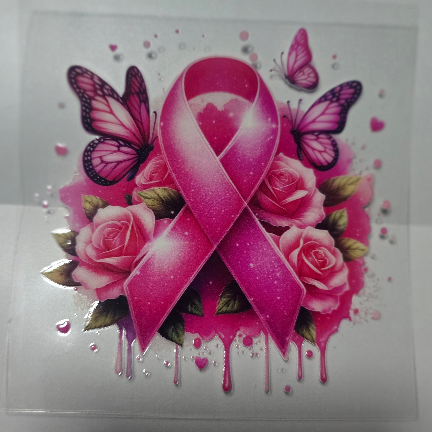 Breast cancer awareness butterfly