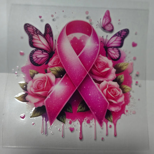 Breast cancer awareness butterfly